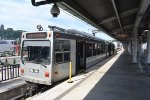 Pittsburgh T Light Rail at Allegheny Station-looking west.