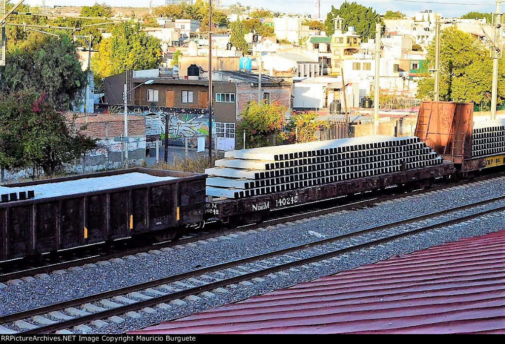 NDEM Flat Car with concrete ties