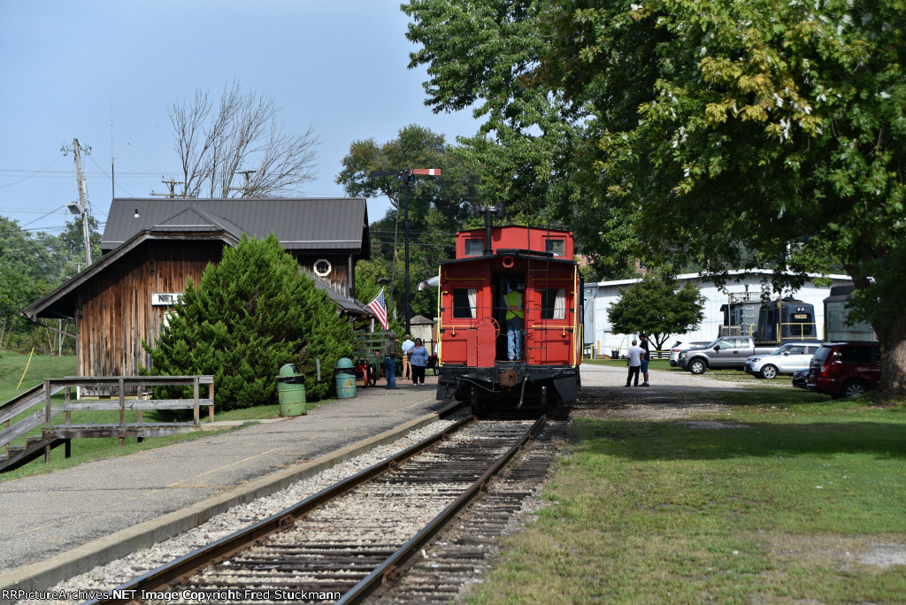 A look at the depot and train.