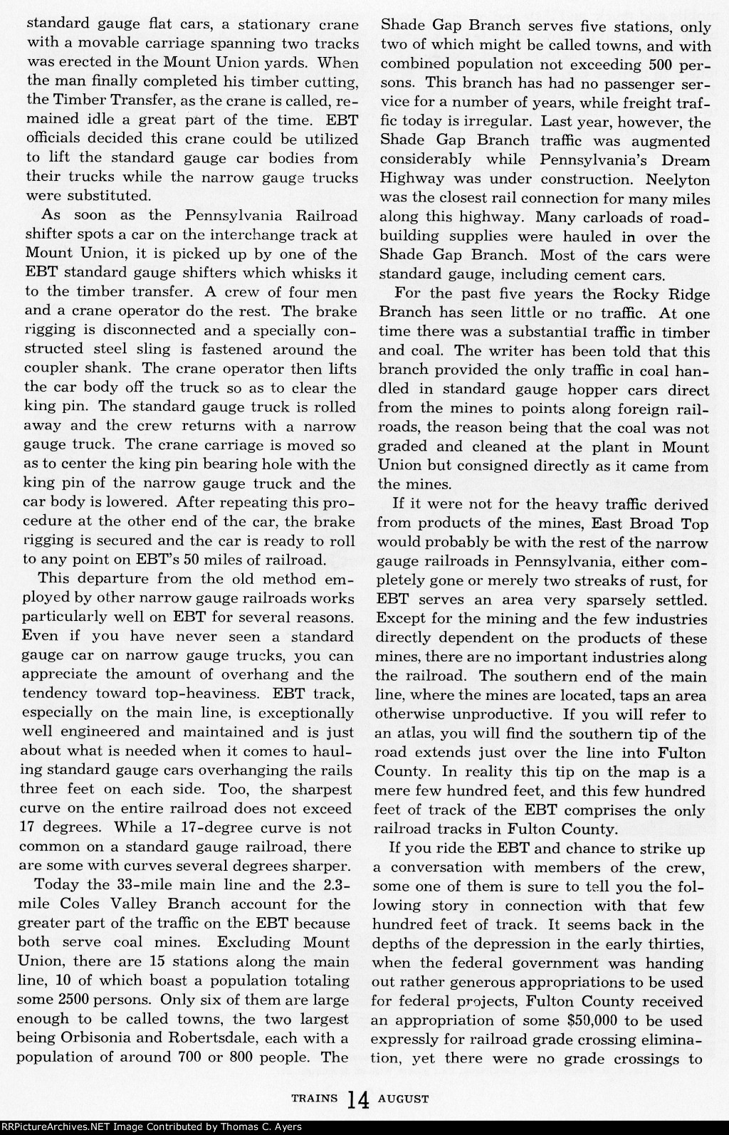 "East Broad Top," Page 14, 1941