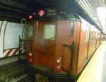 IRT World's Fair R36 9587 at Times Square 7 platform