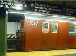 IRT World's Fair R36 9587 at Times Square 7 platform