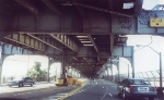 Approahcing the Flushing River Bridge on Roosevelt Avenue