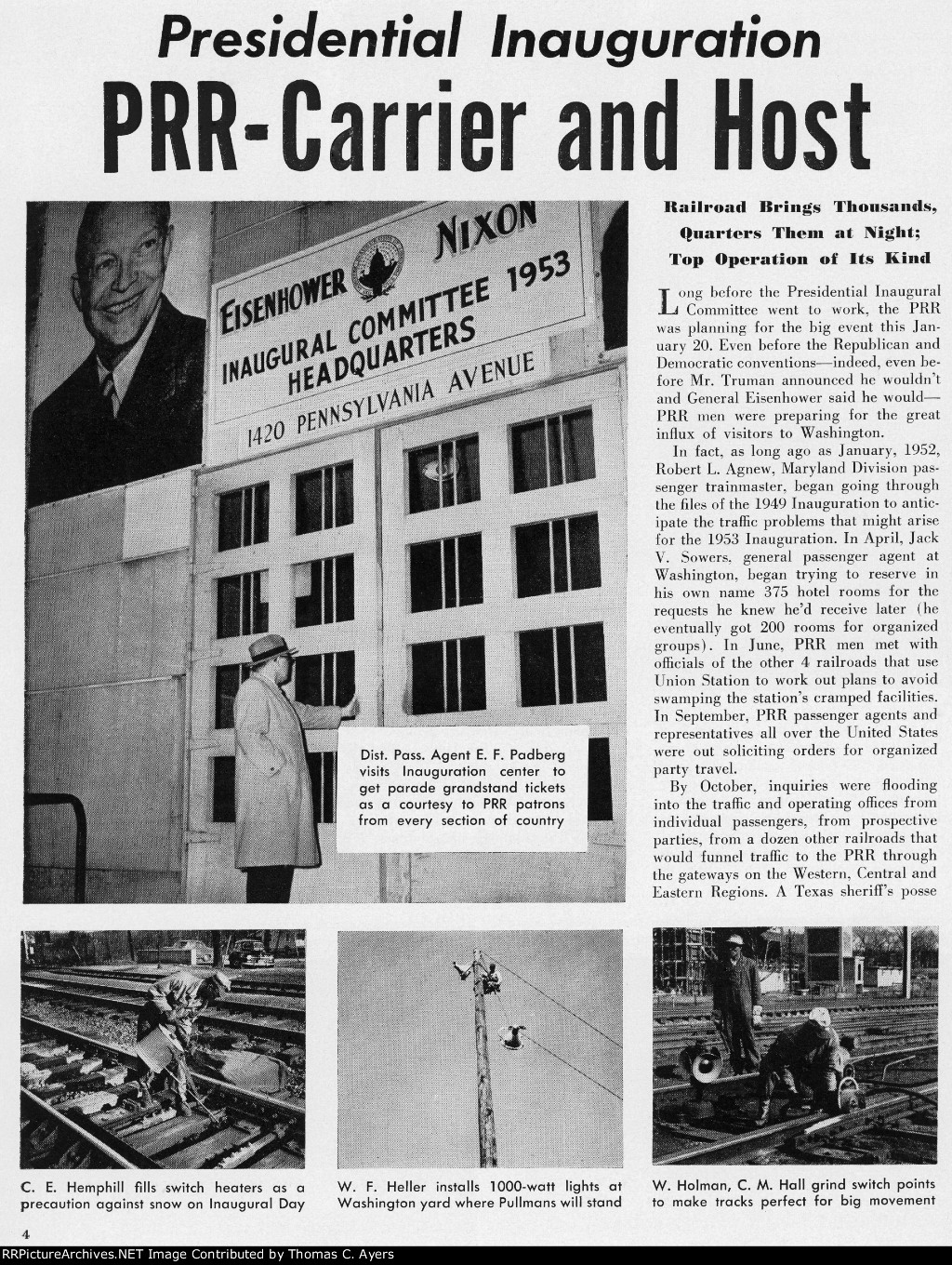 "Presidential Inauguration," Page 4, 1953