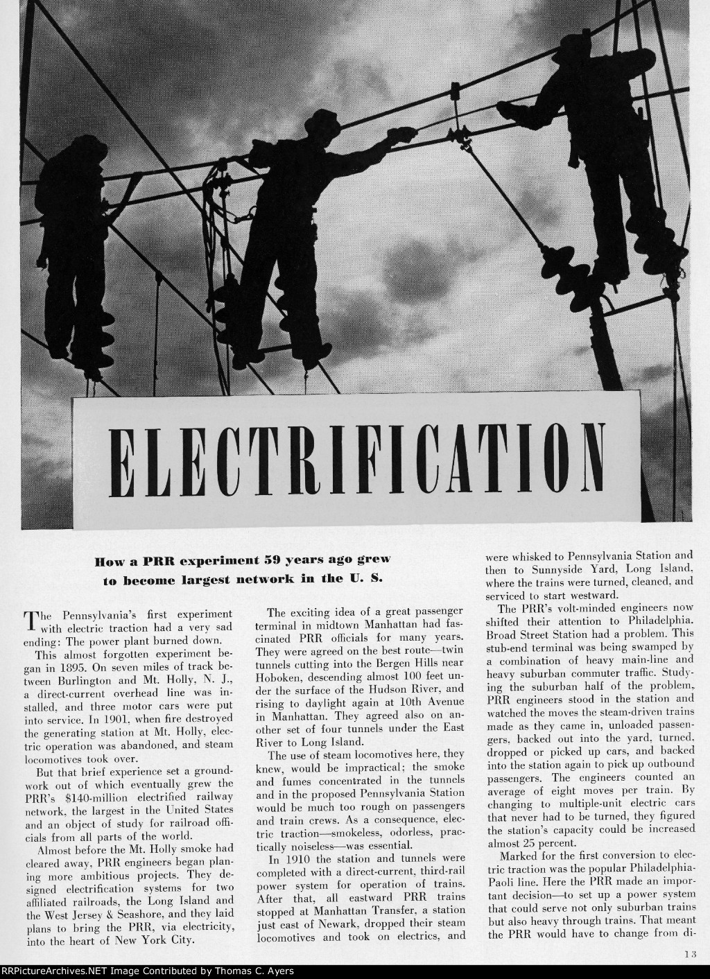 "Electrification," Page 13, 1954