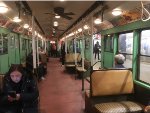 Interior of one of the Vintage Subway Cars