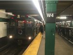 NYCMTA Vintage Holiday Train at W 4th Street Station