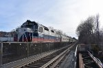 MNR WOH Power leading a WB NJT train into Mahwah Station