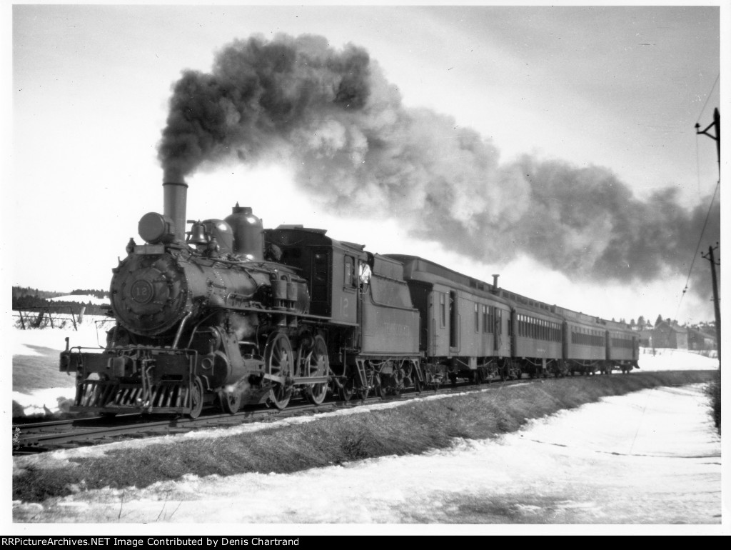 Temiscouata Railway 4-4-0 no. 12