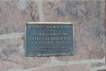 National Register of Historical Places Plaque. 