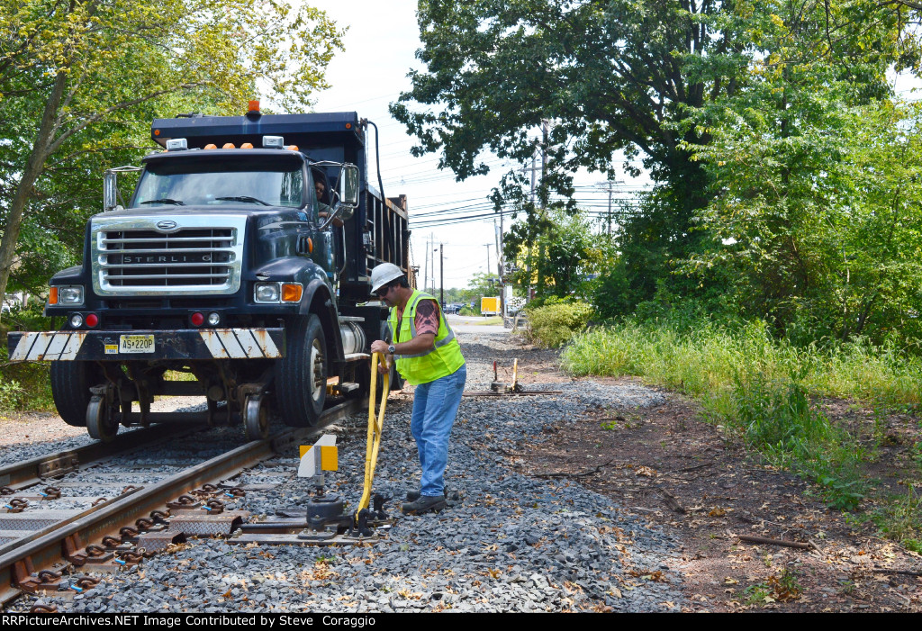 A Railroader Working.