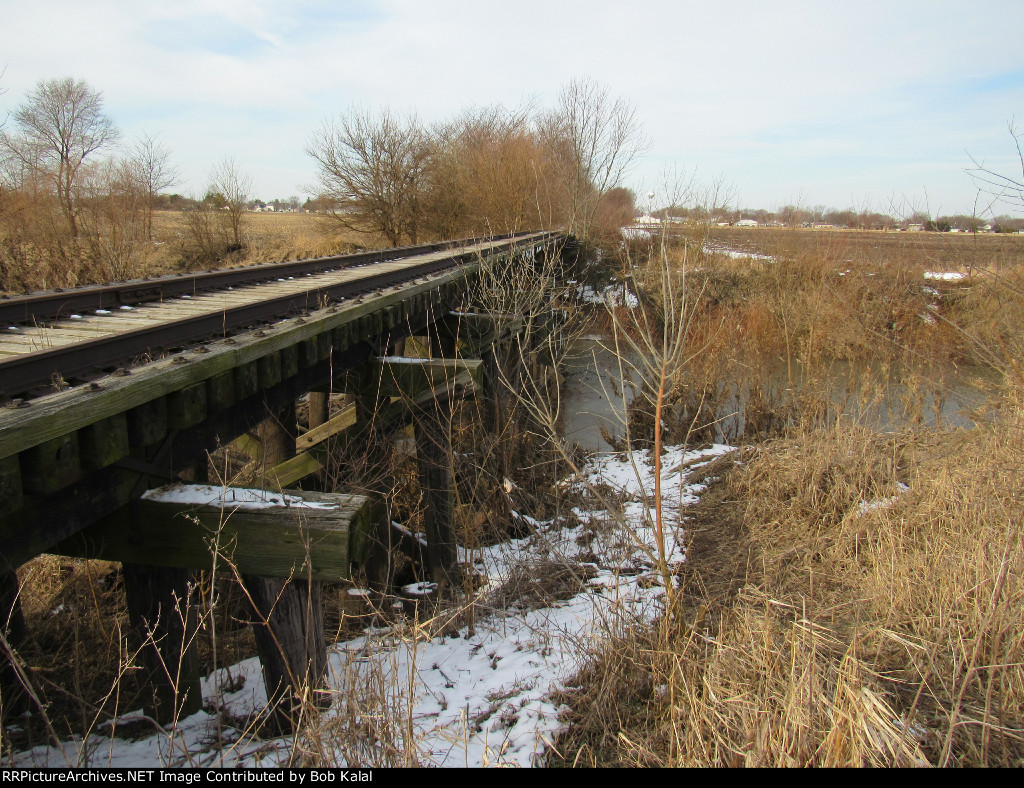 Cissna Park, IL, C&EI Railroad Trestle 