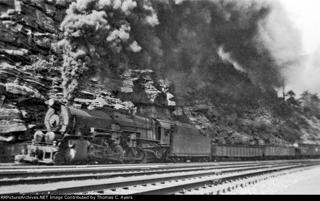PRR Westbound Freight Train, c. 1952