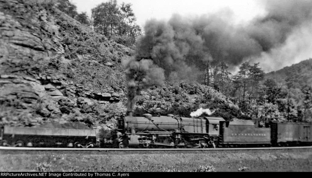 PRR Westbound Freight Train, c. 1952
