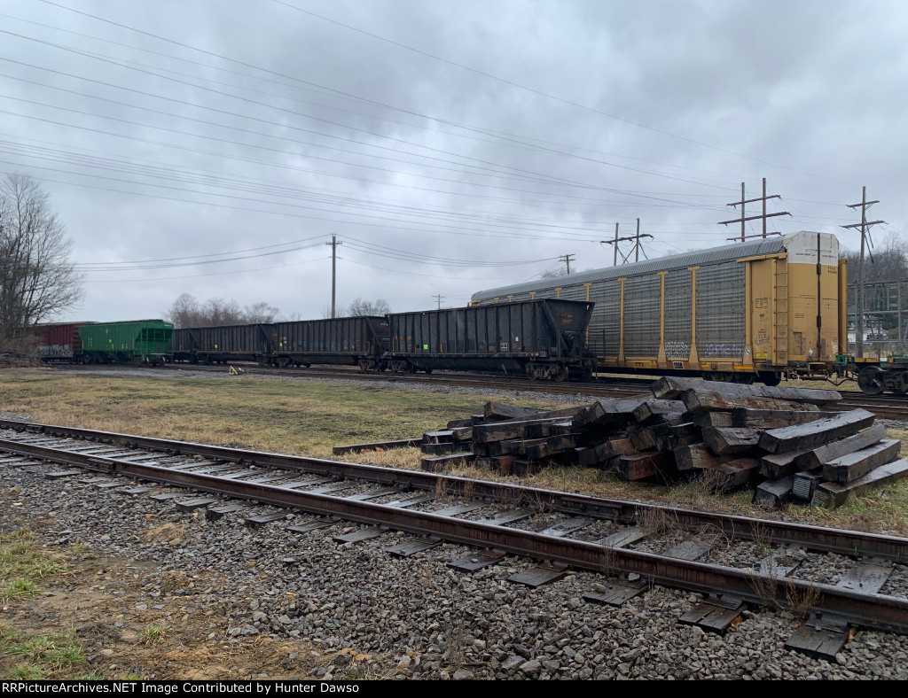 Various railcars in for repairs