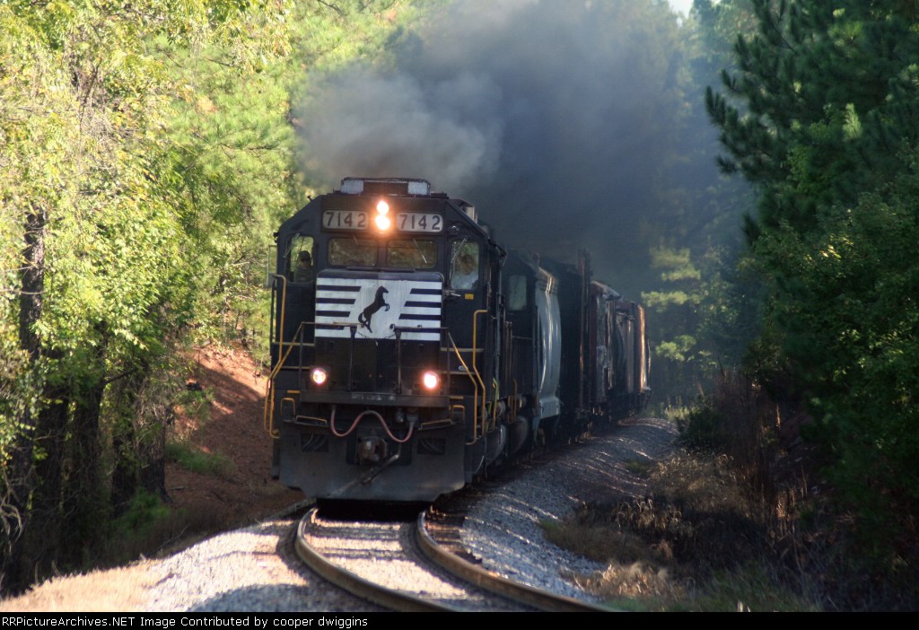 350 thundering thru the woods