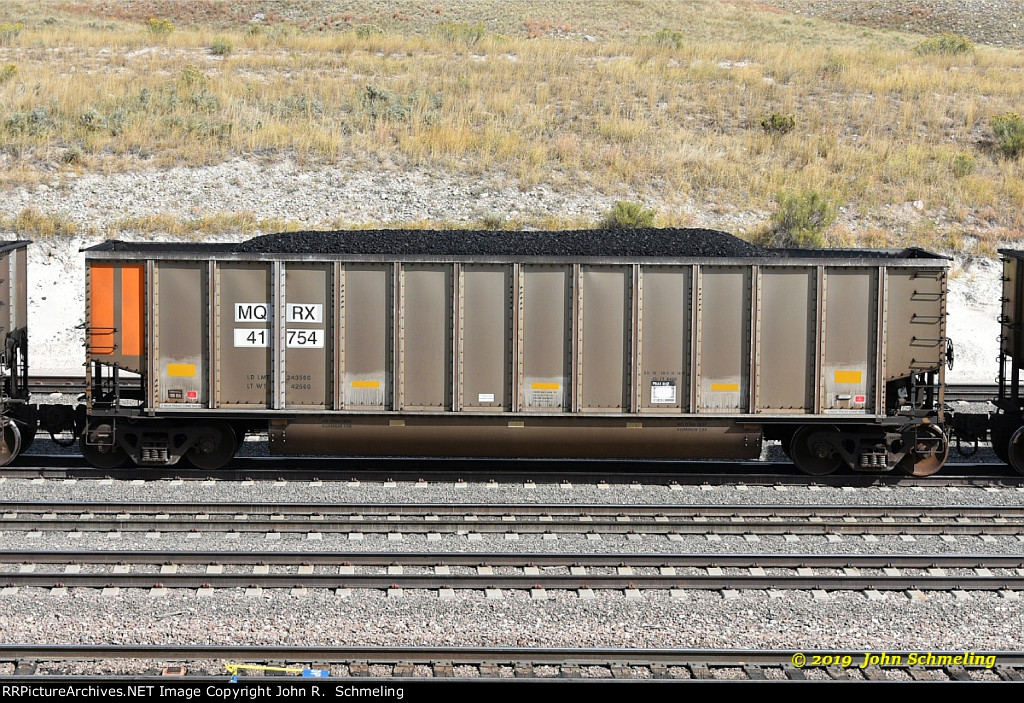 MQRX 41754 (Rotary Gondola-Coalporter) Guernsey WY. 10/5/2019