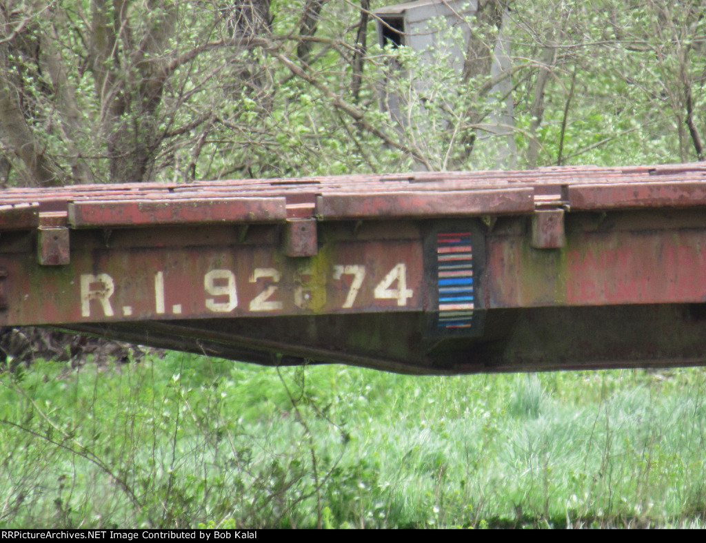 Rock Island Flat Car RI 92874