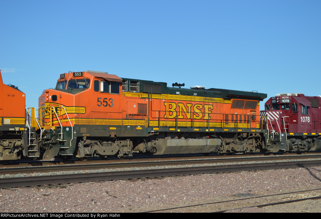 BNSF 553 Headed for Storage