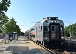 An eastbound NJT Multilevel Set running as train # 1724 arrives into Ramsey Main St Station