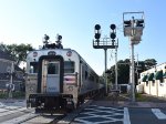 NJT Comet V Cab Car Trailing Train # 1727 leaving Ramsey Main St Station