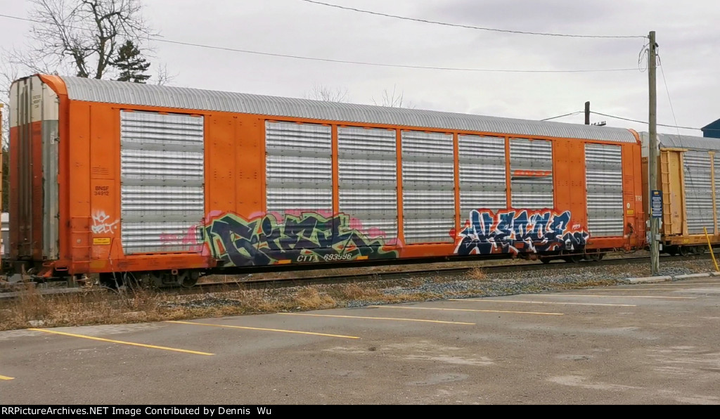 BNSF 34912 (Body) CTTX 693996 (Flat)