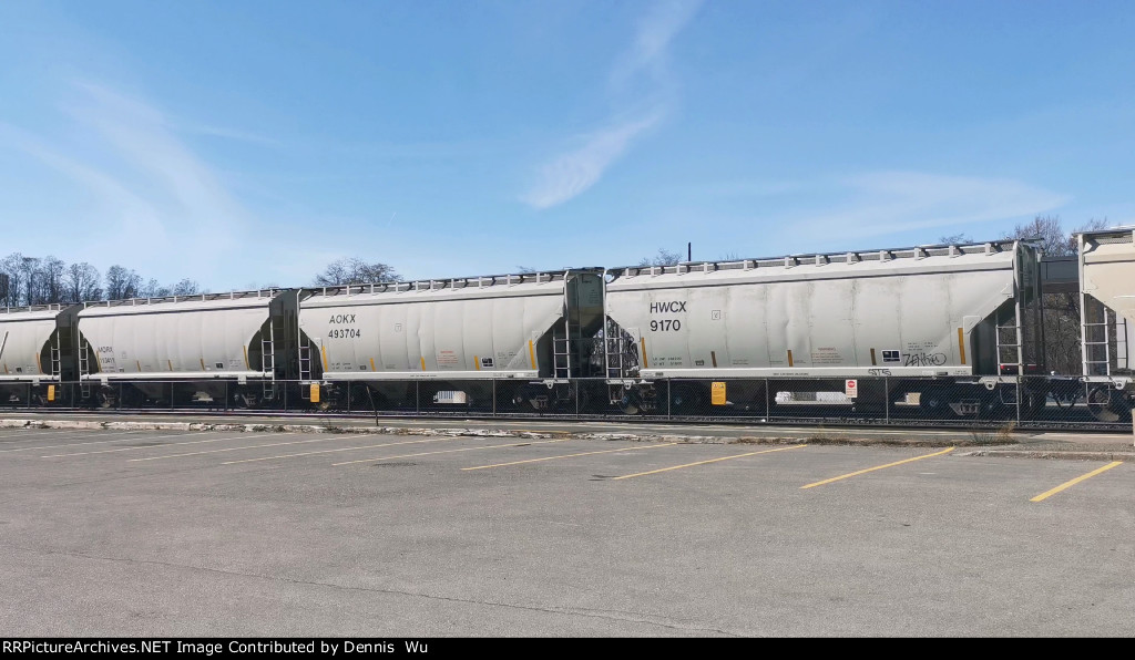 MQRX 113411 and AOKX 493704 and HWCX 9170