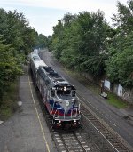 NJT Train # 1163 passing Kingsland Station with an MTA trainset