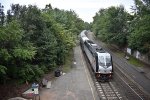 NJT Train # 1319, being led by a PL42, arrives into Kingsland Station
