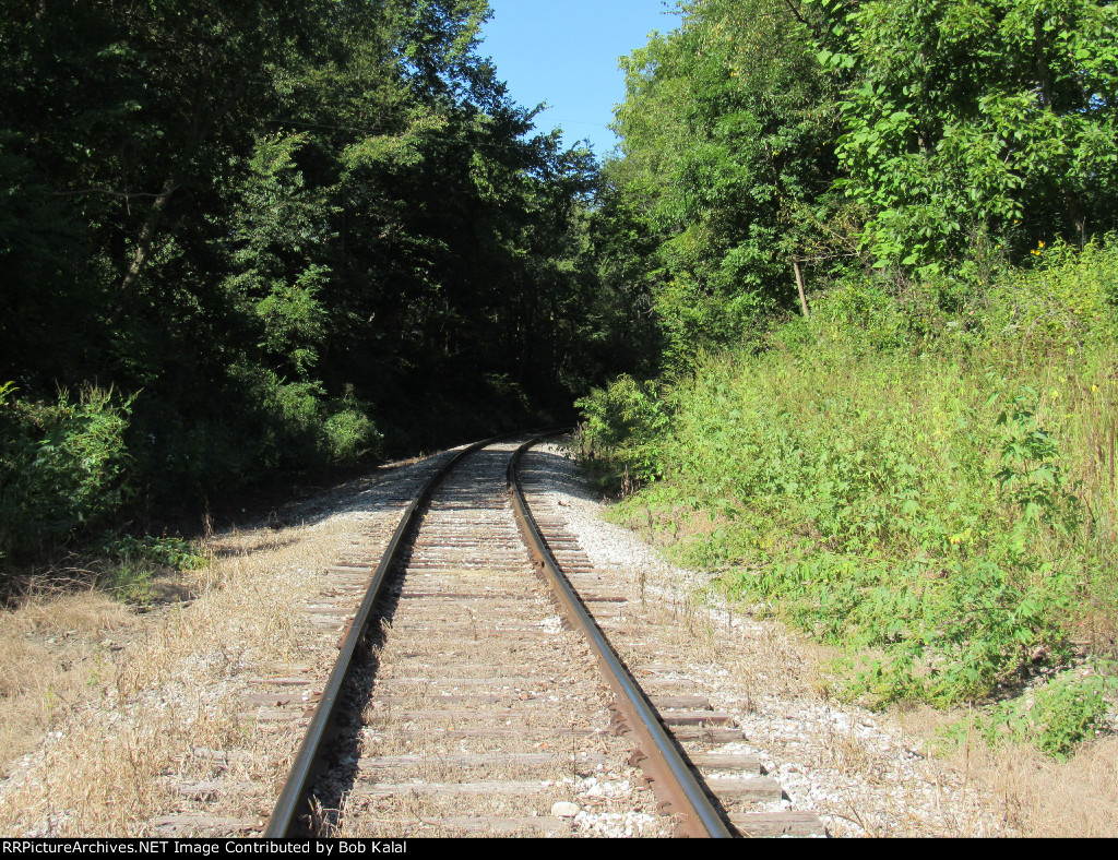 Seville Il. Keokuk Junction Railway main line looking west