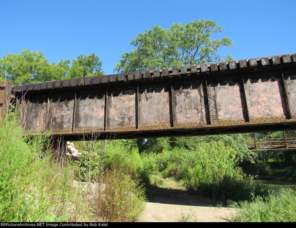 Seville Il. Keokuk Junction Railway main line trestle over Spoon River