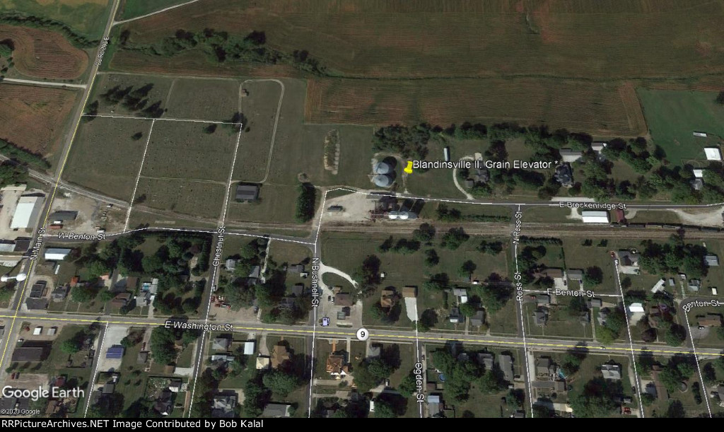 Blandinsville Il. Grain Elevator Aerial