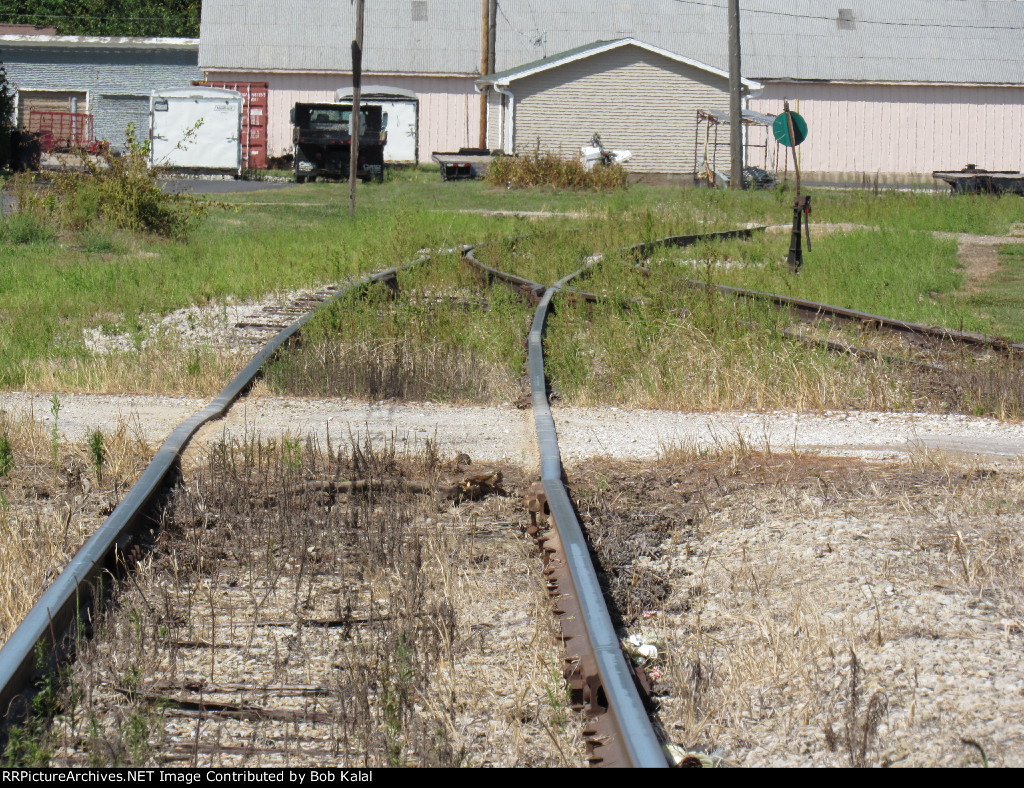 Blandinsville Il. Grain Elevator looking East down KJR main Line