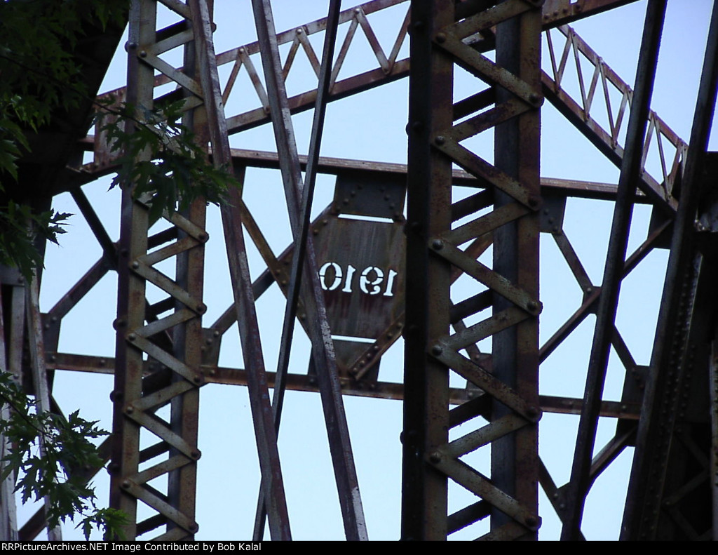 Riverton Indiana IC Railroad, INRD Wabash River Bridge 1910