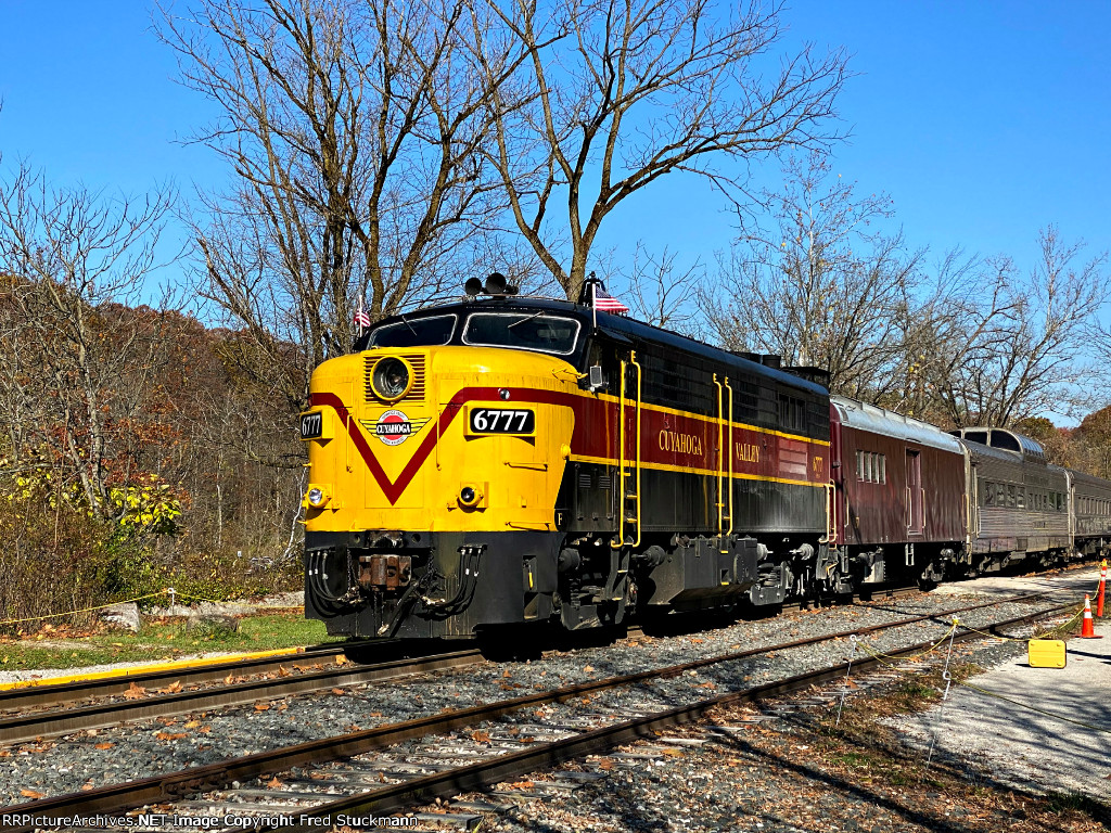 CVSR 6777 will soon motor south to Akron.
