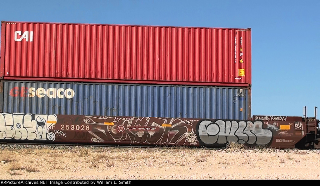 EB Intermodal Frt at Erie NV W-Pusher -66