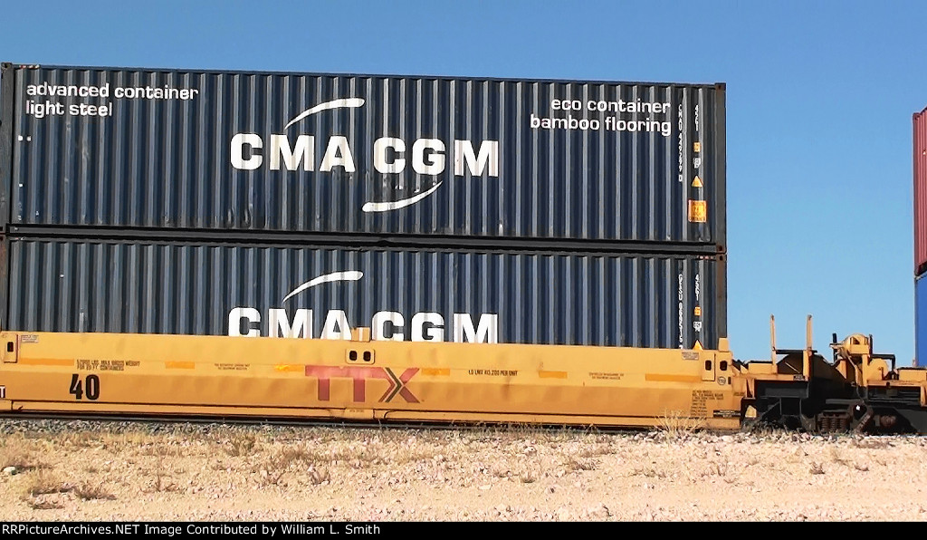 EB Intermodal Frt at Erie NV W-Pusher -78