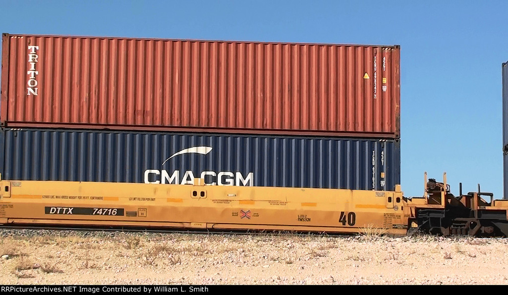 EB Intermodal Frt at Erie NV W-Pusher -81