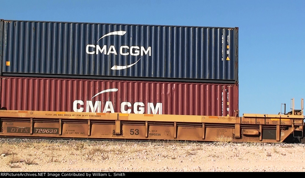 EB Intermodal Frt at Erie NV W-Pusher -84