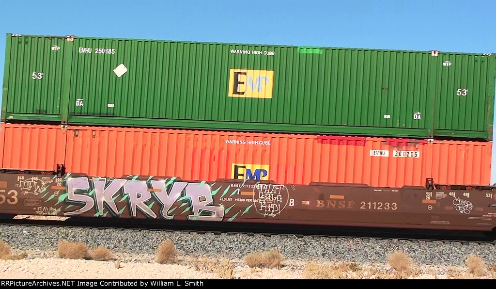 WB Intermodal Frt at Erie NV -W Mid Rrn Slv -168