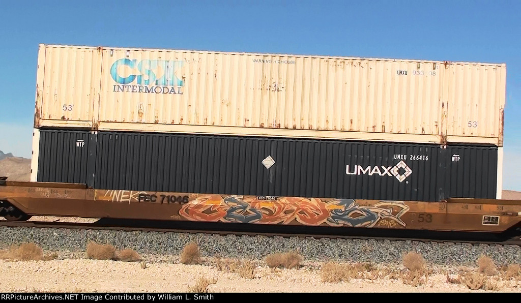 WB Intermodal Frt at Erie NV -W Mid Rrn Slv -48