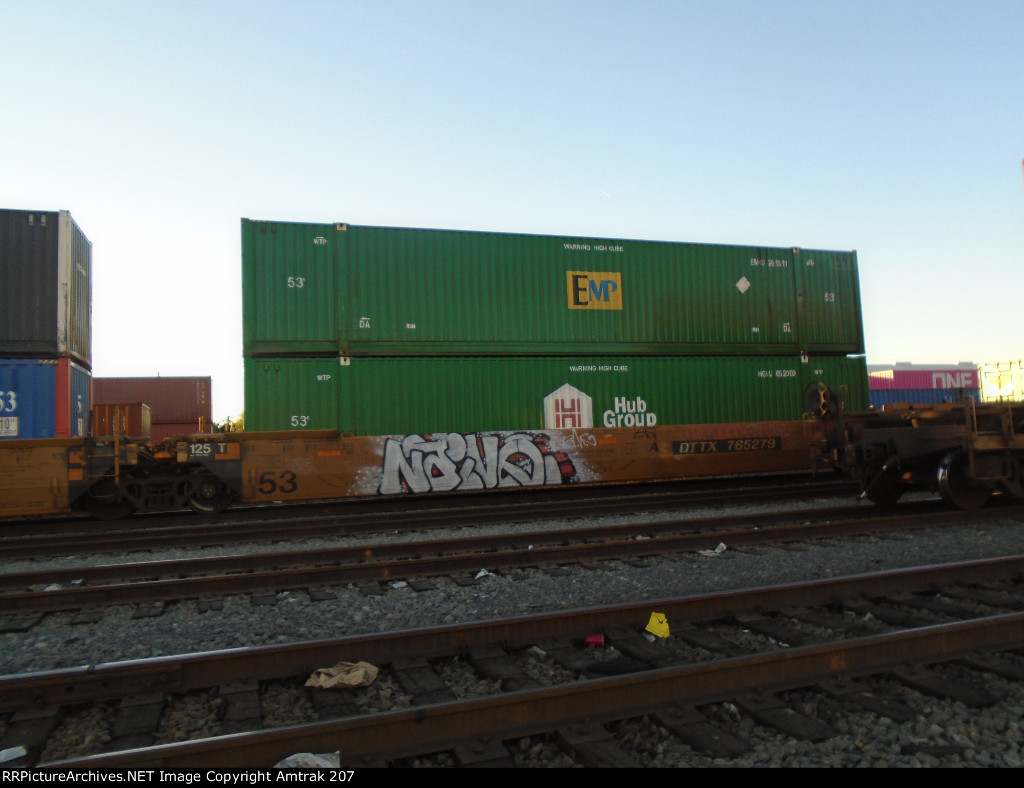EMP Container #261311 and Hub Group Container #652009 Passes Dolores Yard