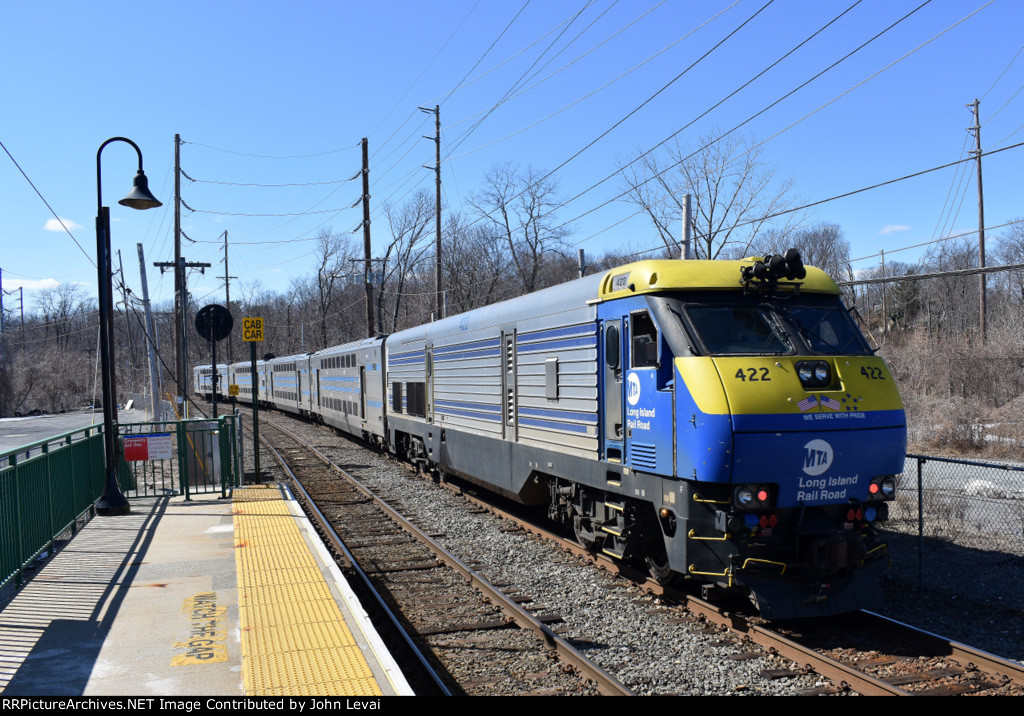 LIRR Train # 6551 heading away from Glen Cove Station