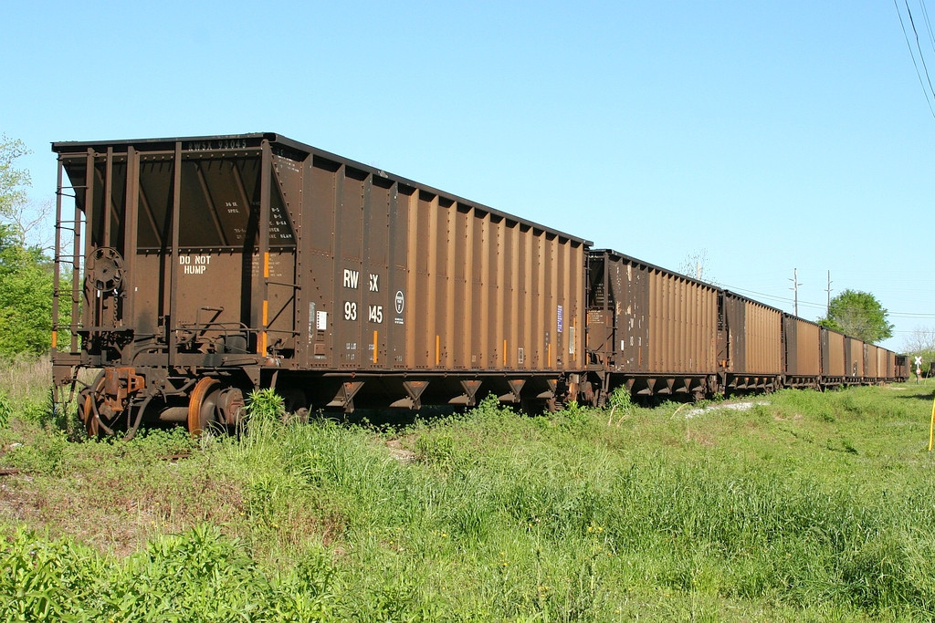 Close to 6 miles of coal hoppers stored on the Dawson to Albany line