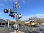 NJT 4519 in EL Wrap on rear of NJT Train # 1208 at Glen Rock Station on Main Line