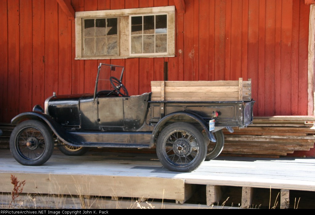 MODEL A PICKUP AT VIRGINIA CITY FREIGHT HOUSE