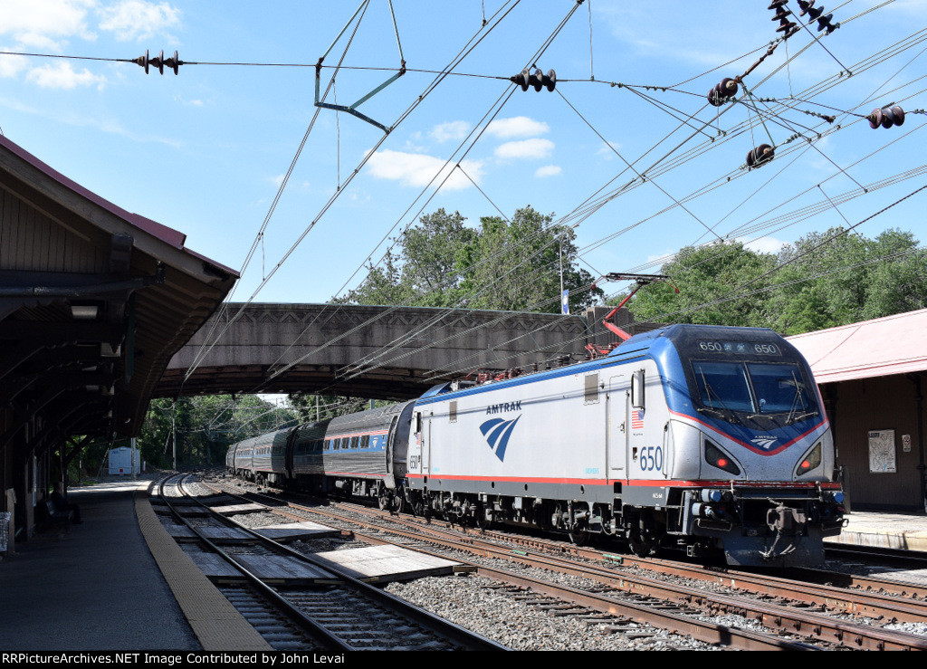 Amtrak Sprinter # 650 is pushing Train # 647