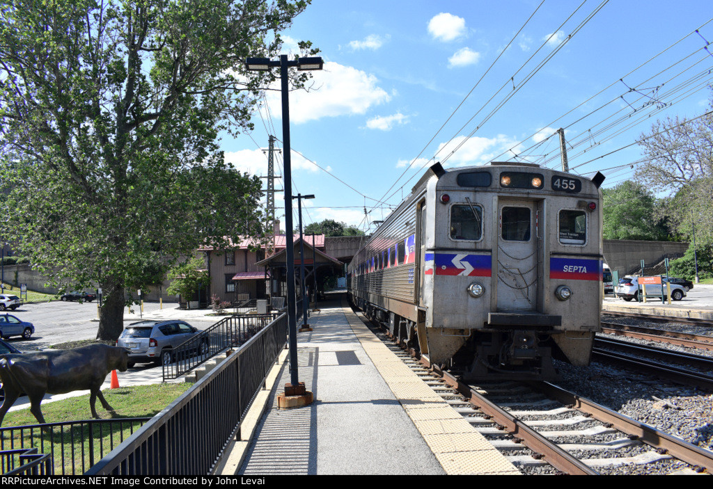  3. Septa Train # 5336 arrives into Overbrook Station, enroute from Malvern to West Trenton.