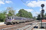 Westbound Septa Train # 9533 slowing for its stop at Overbrook Station