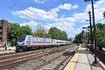 Septa Sprinter # 908 leading Train # 9551 into Overbrook Station. 
